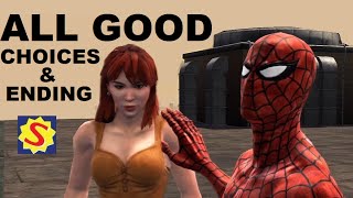 All Good Choices and Good Ending  SpiderMan Web of Shadows [upl. by Ailedua]