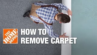 How to Remove Carpet  DIY Carpet Removal [upl. by Isoj]