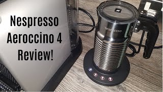 Nespresso Aeroccino 4 Milk Frother Review  Worth upgrading from the Aeroccino 3 [upl. by Arerrac]