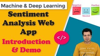 Sentiment Analysis using LSTM model amp Flask web app  Introduction amp Demo [upl. by Lenno]