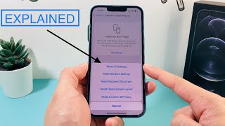 All iPhone Settings Reset Explained [upl. by Hsihsa]