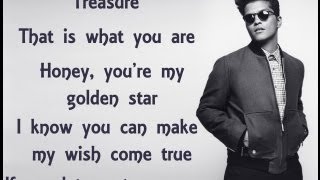 Treasure  Bruno Mars Lyric Video [upl. by Dwinnell]