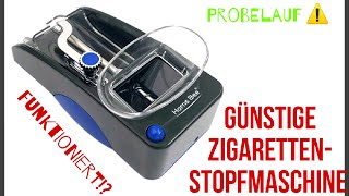 Elektrische Zigarettenstopfmaschine  unboxing amp Probestopfen Günstiges China Ding 😉  15€ [upl. by Pinter]