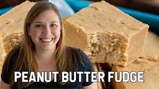 Peanut Butter Fudge  only 4 Ingredients [upl. by Aicenod]