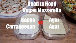 Vegan Mozzarella  Carrageenan vs Agar Agar  Head to Head [upl. by Gristede]