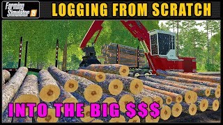 Never Made This Much Logging Before  Logging From Scratch 84  Farming Simulator 2019  FDR Logging [upl. by Enoyrt481]