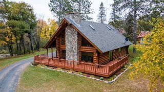 Wisconsin Log Home On Private Lake For Sale In Douglas County 300 Acres [upl. by Nolaj]