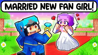 Omz MARRIED A NEW CRAZY FAN GIRL in Minecraft [upl. by Nyleek]