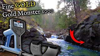 Minelab Gold Monster 1000 review Testing how to use for small gold [upl. by Atnoek]