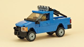 LEGO Offroad Pickup Truck MOC Building Instructions [upl. by Yesak]