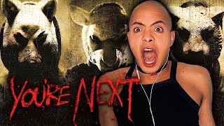 First Time Watching YOURE NEXT REACTION [upl. by Idorb]