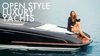 Top 5 Small Open Style Luxury Yachts by Riva Yachts  Price amp Features [upl. by Kcirdneh]