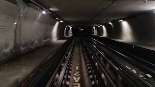 Metro Cab Ride Ligne D du métro de Lyon  Gare de Vaise ➡ Gare de Vénissieux [upl. by Yrelbmik]