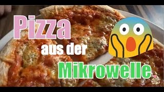 Pizza aus der Mikrowelle TK und frische Bauknecht mit Crisp Funktion Testbericht [upl. by Akanke]