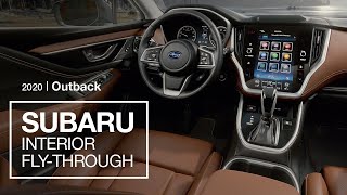 2020 Subaru Outback Interior FlyThrough Preview [upl. by Mera]