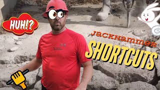 HOW TO JACK HAMMER CONCRETE [upl. by Issy]