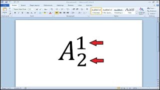 How to write a superscript and subscript at the same time in Word [upl. by Enrique332]