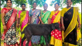 GOAT MUTTON CURRY  తెలంగాణ మటన్ కూర  Telangana Dussehra Celebrations Telanganavillagefood [upl. by Rebhun]