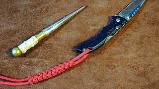 Paracord Snake Knot Knife Lanyard  Simple Easy to Tie Knife Lanyard Tutorial 🛠 [upl. by Haimaj891]