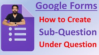 How to Add Sub QuestionSub Option in Google Forms [upl. by Tabbatha]