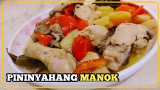 PAANO MAGLUTO NG PININYAHANG MANOK NA MAY GATA  JanLei Channel [upl. by Benildis]