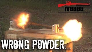 Smokeless Powder in a Muzzleloader [upl. by Neelrak]