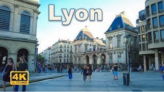 Walking in Lyon France  4K UHD [upl. by Odama]