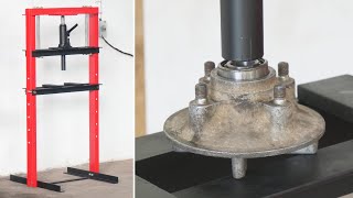 How To Make A Hydraulic Press Machine  Homemade 5 Ton Hydraulic Press  DIY [upl. by Eimirej]