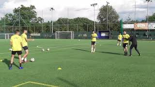 Soccer training ideas 11 passing drill on fifths [upl. by Lindsley544]