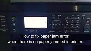 How to fix paper jammed paper error when there is no paper canon hp brother printer [upl. by Rafi487]