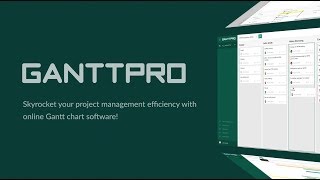 Gantt Chart Software  GanttPRO Overview [upl. by Airamat]