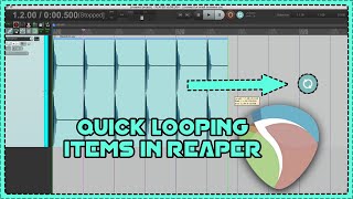 Quick Looping items in REAPER  REAPERDAW Tips and Tricks [upl. by Snilloc]