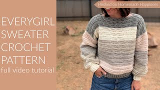 How to Crochet the Everygirl Sweater [upl. by Bucher]