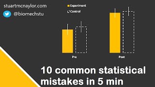 Ten Statistical Mistakes in 5 Min [upl. by Inhsor]