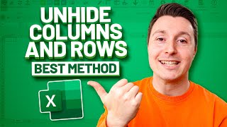 HOW TO UNHIDE AND HIDE COLUMNS AND ROWS THE BEST METHOD [upl. by Bazar]