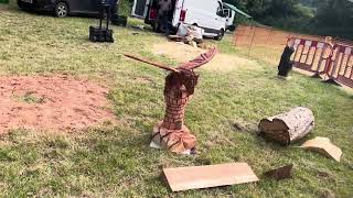 A fabulous range of wooden sculpture at Caerleon festival 2024 [upl. by Farman95]