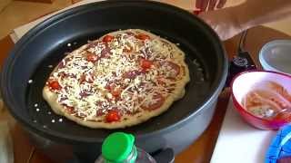 Tutorial  Pizza backen in der elektrischen Pfanne so gehts  Pfannenpizza [upl. by Hollinger]