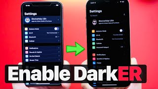 How to Enable SUPER DARK Mode on iPhone [upl. by Bow451]