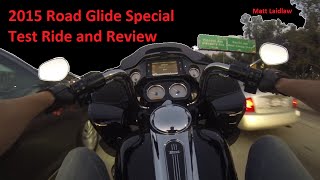 2015 Road Glide Special HarleyDavidson Review and Test Ride [upl. by Borden]