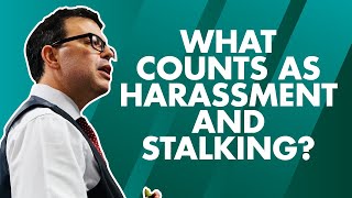 What counts as harassment and stalking Criminal law explainer [upl. by Divod]