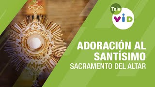 Adoración al Santísimo Sacramento del altar 🙏🏻 Tele VID [upl. by Enelehcim856]