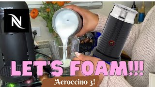 How To Foam Milk With Aeroccino 3 Make Coffee With Foam Tips amp Tricks  Easy Foamed Latte Recipe [upl. by Lutim]