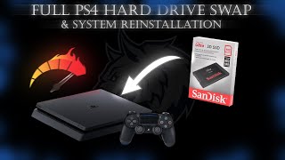 Full PS4 Hard Drive Swap amp Software Reinstallation  2021 Version 803 [upl. by Toile30]