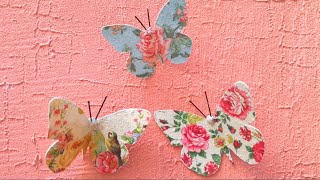 4 IDEAS PARA HACER MARIPOSAS COMPILACION [upl. by Ahsenad]