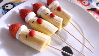 Brochetas de Frutas para NAVIDAD Postres Mil [upl. by Rafat]