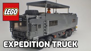 LEGO Expedition Camper Truck Custom MOC [upl. by Ehtylb]