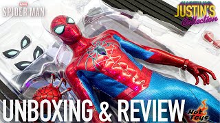 Hot Toys SpiderMan PS4  PS5 Spider Armor MKIV Unboxing amp Review [upl. by Ahsineg644]