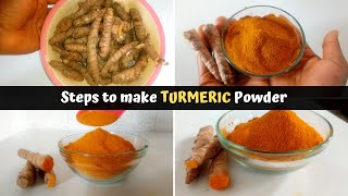 How to Make Turmeric Powder at home [upl. by Jem47]