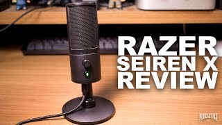 Razer Seiren X USB Mic Review  Test [upl. by Oiredised]