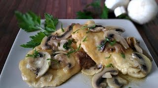 Scaloppine di pollo ai funghi  mushrooms chicken [upl. by Peoples973]